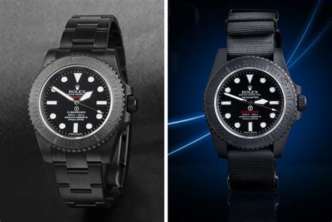 blacked out rolex watches|custom black Rolex watches.